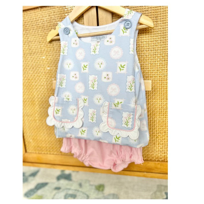 Pima Scallop Frame Jumper Girls Top