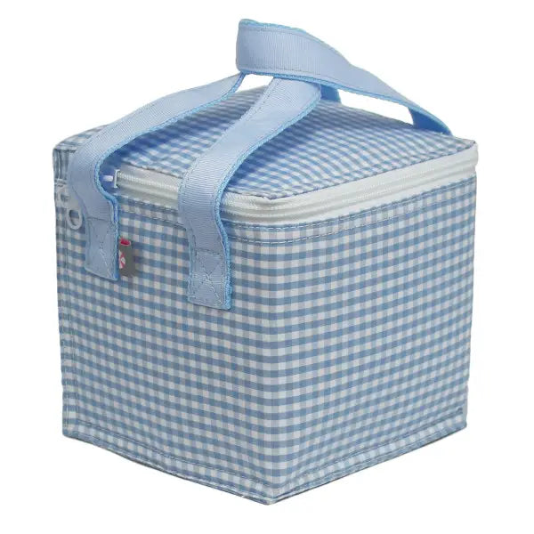 Baby Blue Gingham Snack Square