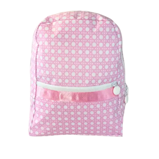Pink Bungalow Small Backpack (Glossy)