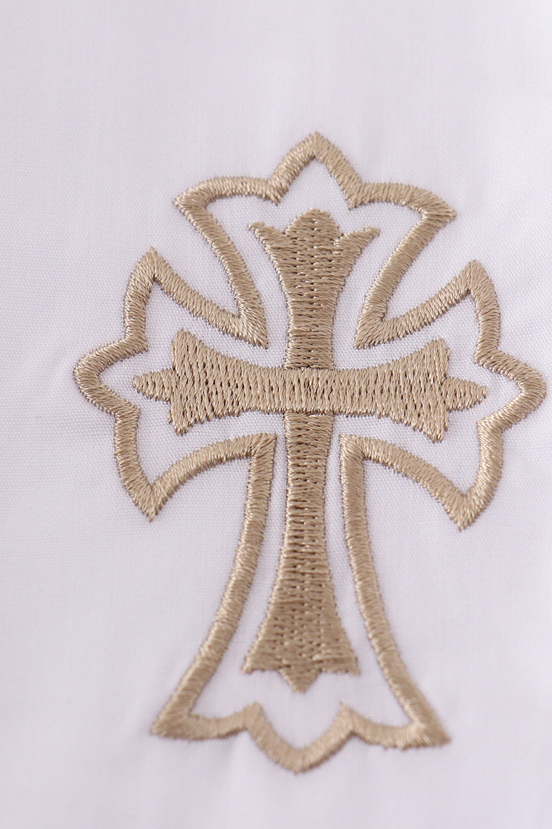 Premium Cross Embroidery Dress