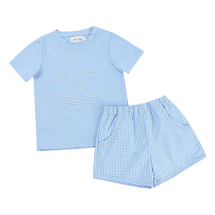 Boys Jack O Lantern Short Set