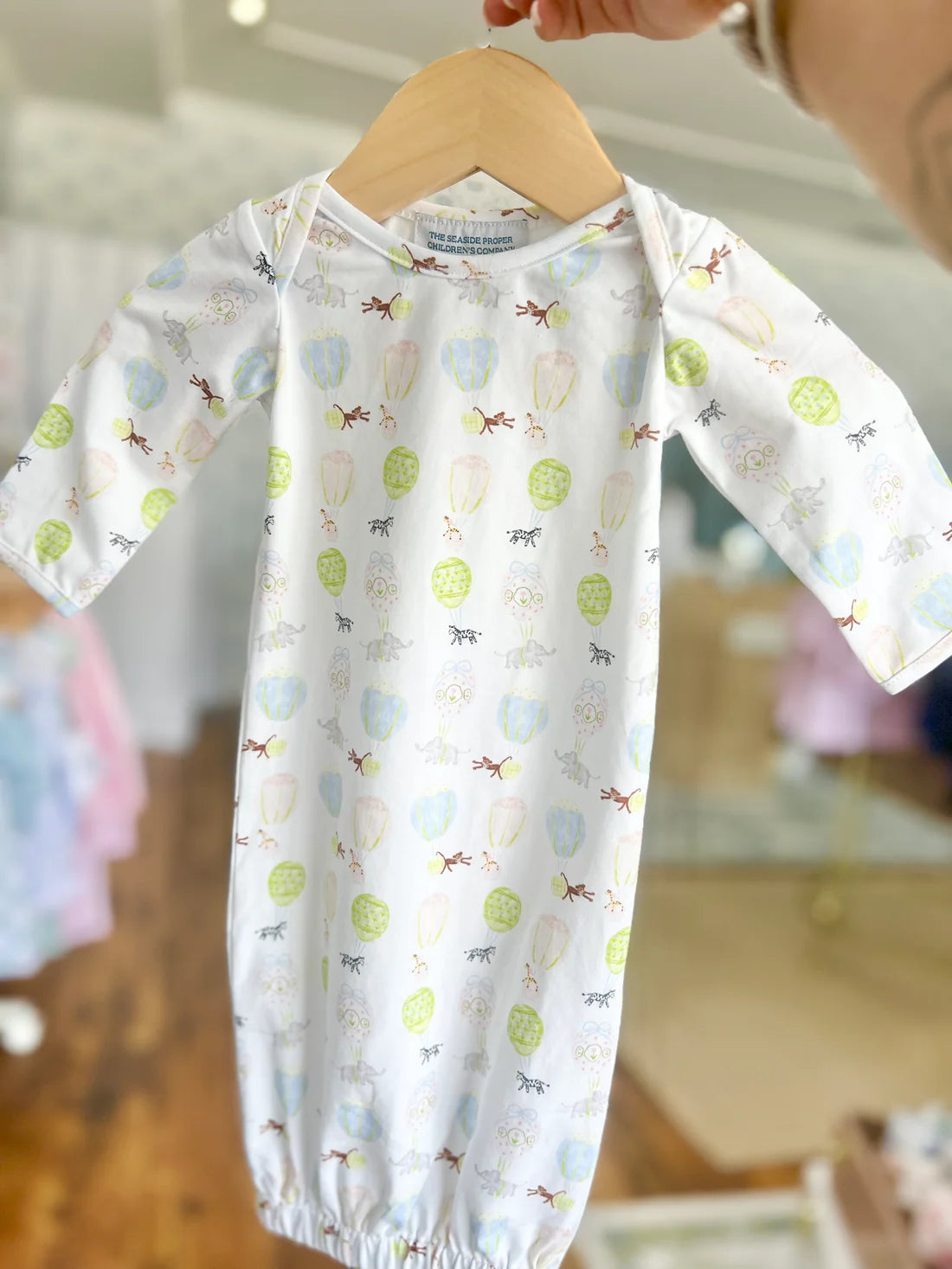 Soaring Safari Pals Girls Infant Gown