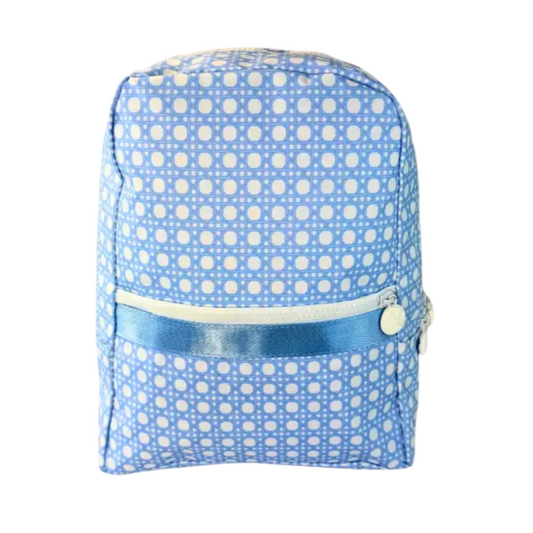 Baby Blue Bungalow Small Backpack (GLOSSY)