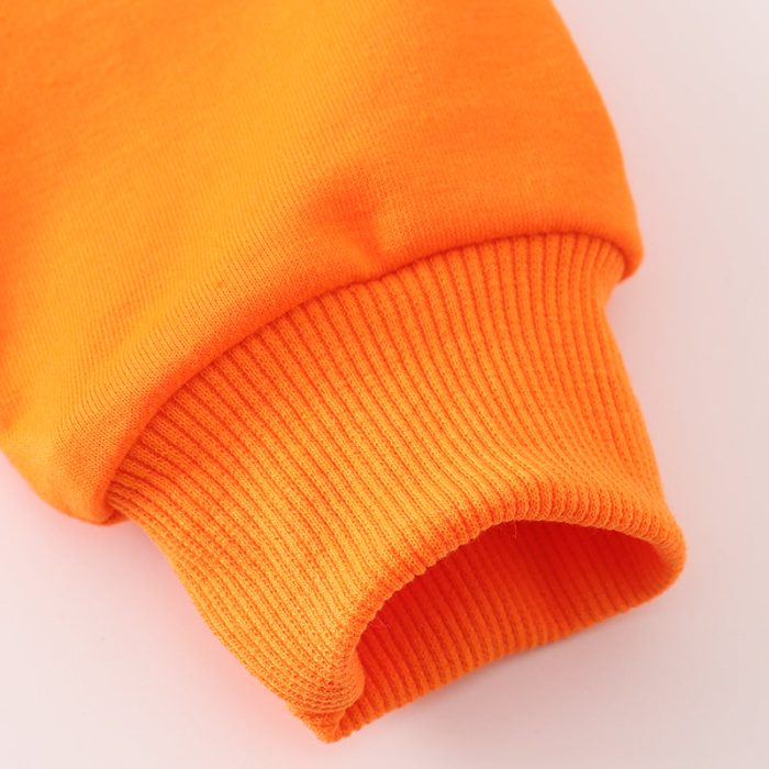 Sequin Orange Clemson Sweatshirt