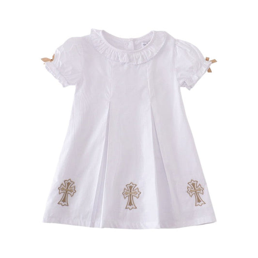 Premium Cross Embroidery Dress