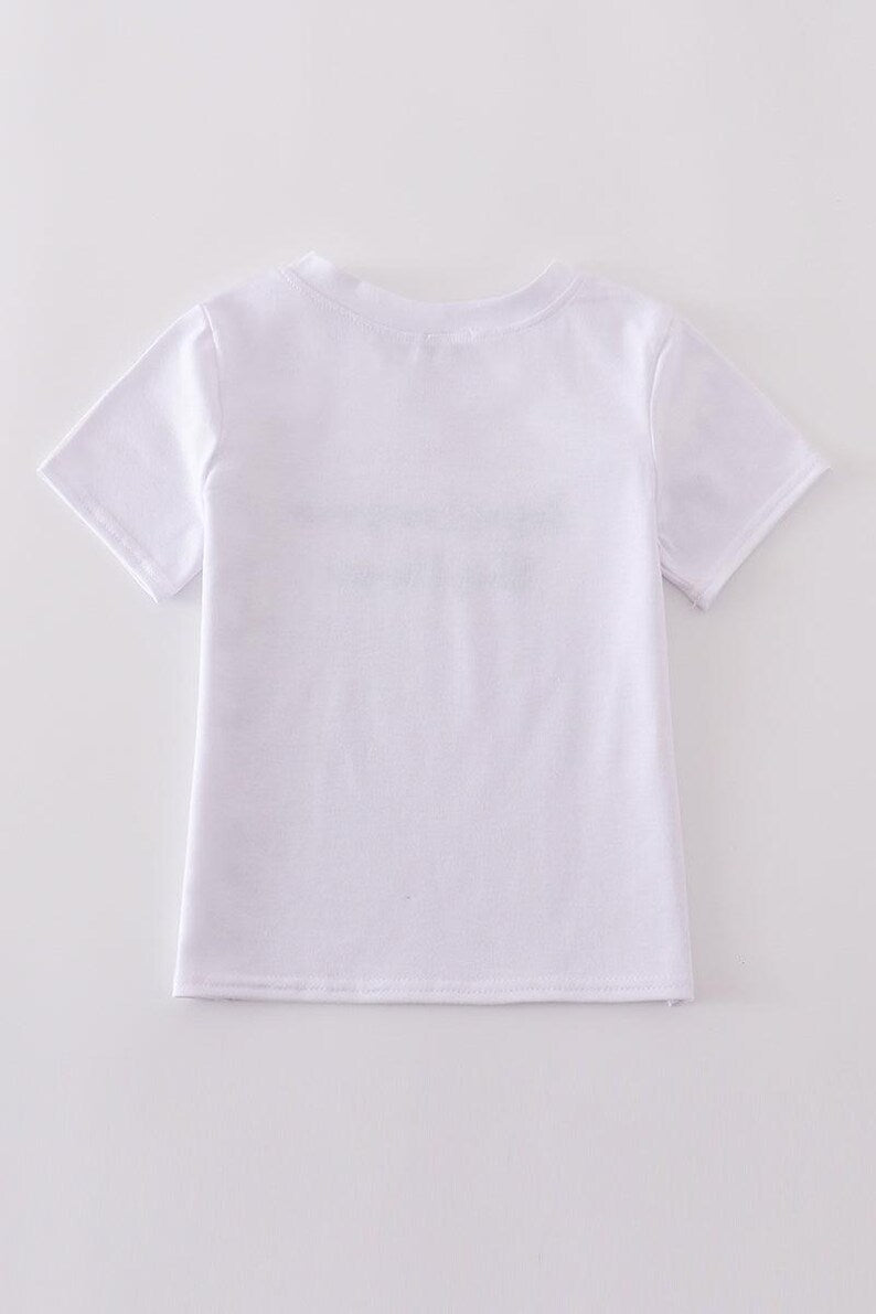Jesus Loves Me This I know "Blue" Embroidery Top