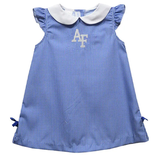 Air Force Falcons Embroidered Royal A Line Dress