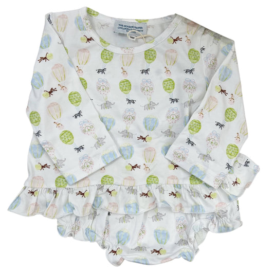 Soaring Safari Pals Knit Girls Diaper Set