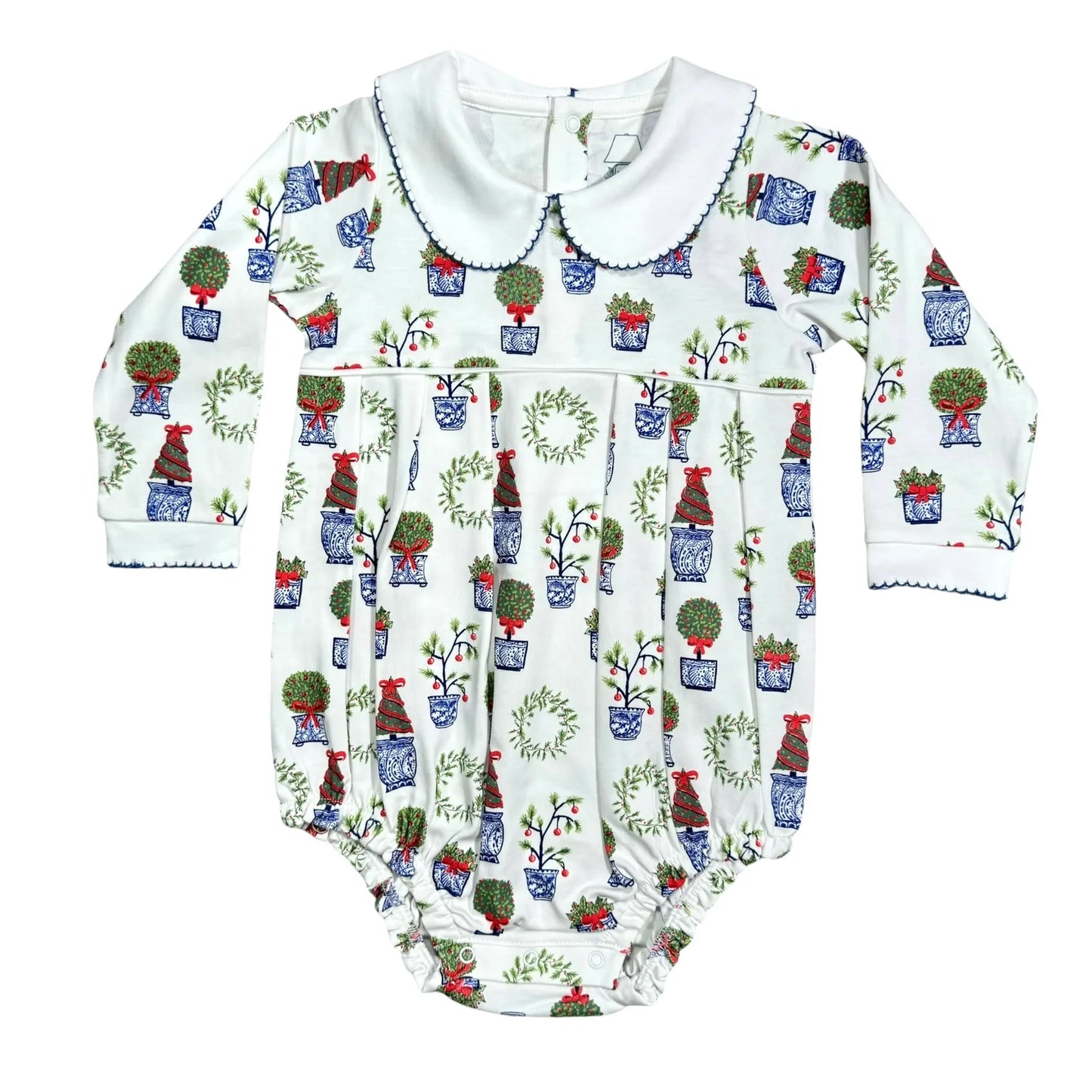 Christmas Topiaries Long Sleeve Bubble